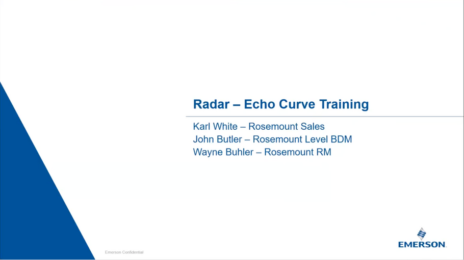 Rosemount 5300 Radar Plot reading seminar